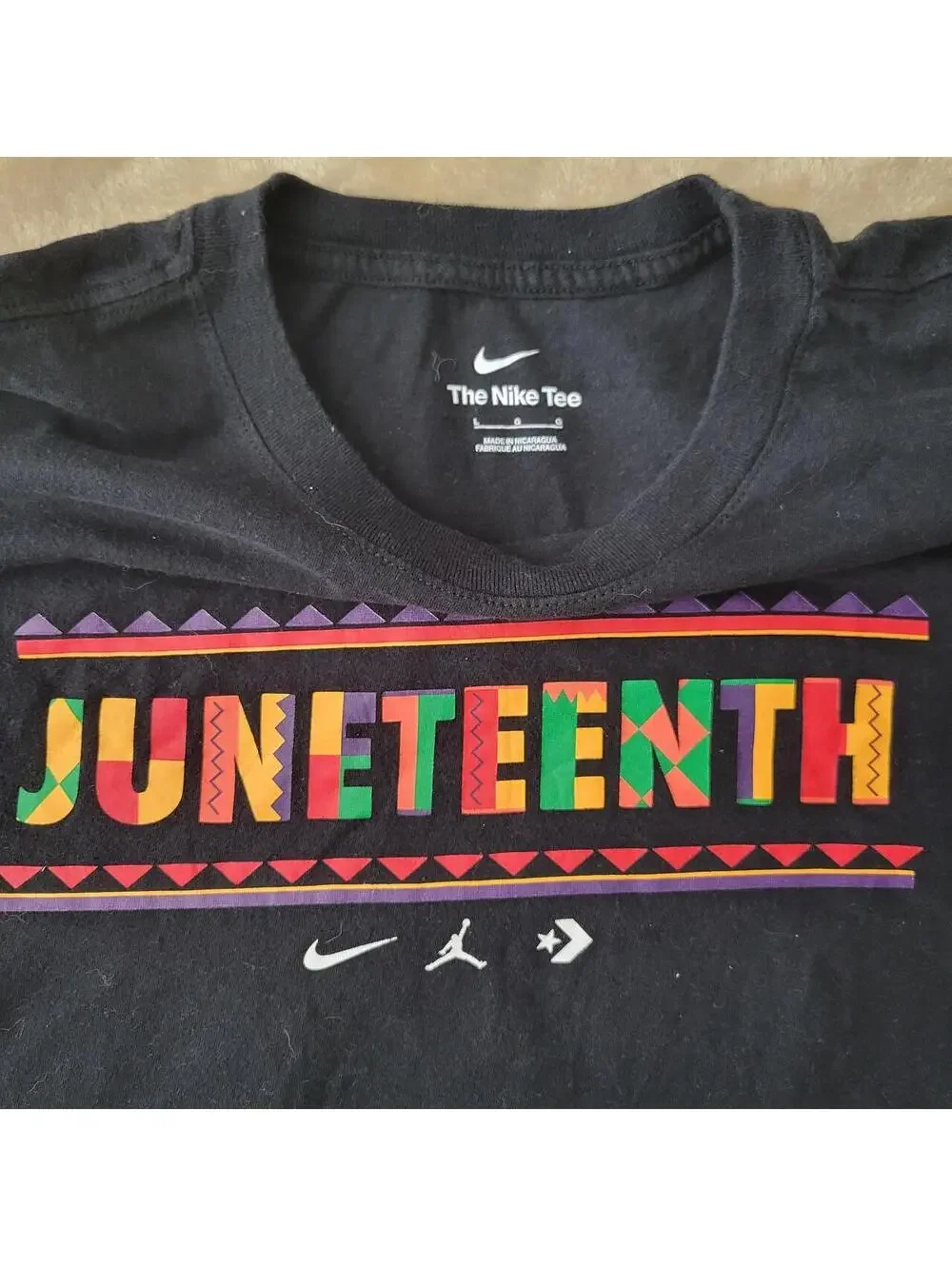 Nike Jordan Juneteenth Black Graphic T-Shirt Men’s Large